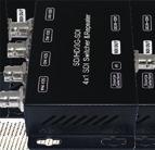 SDI Splitter & Repeater SDI Switch & Repeater SX-SDI-104 Model SX-SDI-102 SX-SDI-104 SX-SDI-108 Difference 12 14 18 Audio etraction 14 3G SDI Splitter & Repeater with Re-clocking