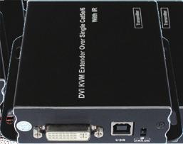 most diaplay devices Support IR control signal pass through via LAN Support Wide Band IR ( 38khz- 56khz) By transmitting keyboard and