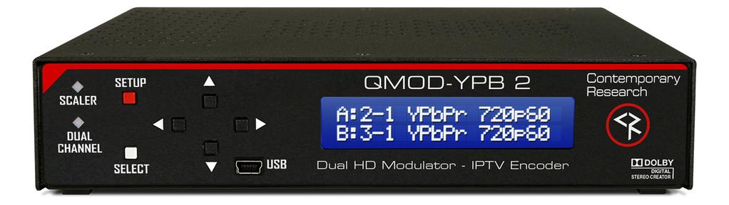 QMOD Setup Venue Vizion system has been custom packaged with the QMOD types ordered. Each model has a different combination of inputs (HDMI, YPB, RGB, SDI), but the setup process is the same.