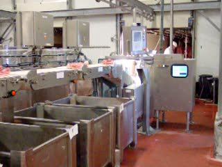 Pork primal grading VPS2000 - available for middles, hams, bellies - installed in the cut floor - capacity of up to 3000+ primal cuts per hour - measuring