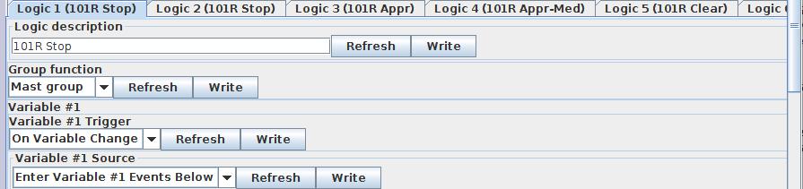 Logic Comments Variable 1 Funct Variable 2 This Aspect This Not CTC-Right / OS occupied Not CTC-Right OR OS BOD Stop Stop These two variables as seen in JMRI.