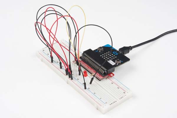 What You Should See When the micro:bit runs the program it will take a single reading from the light sensor and use that as a calibration value of the normal state of the room.