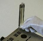 Wear the supplied cotton gloves to minimize the chance of fingerprinting the nickel plated chassis.