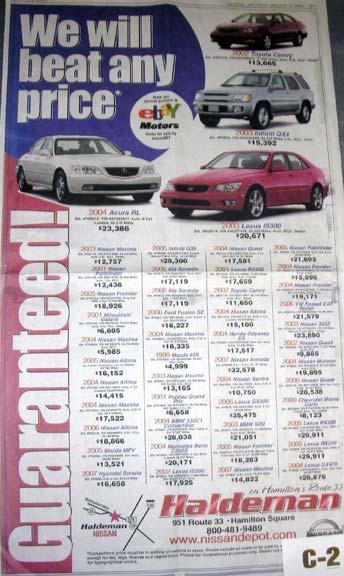C2: Best Automotive Display Ad Spot or Multi Color First Place, Daily The Times