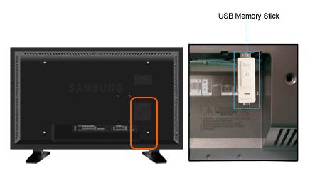 portable memory stick and it is connected to the USB terminal at the