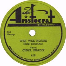May, 1950 Charles Bradix Numbered Days / Wee, Wee Hours