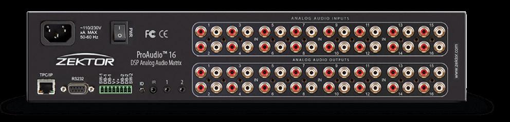 roaudio New for 2018 - Analog-only version for budget projects ProAudio 16A VOLUME, BALANCE, BASS, TREBLE AND A 5 BAND GRAPHIC EQUALIZER ON EACH ZONE VOLUME AND TONE CONTROLS FOR INPUTS AND OUTPUTS
