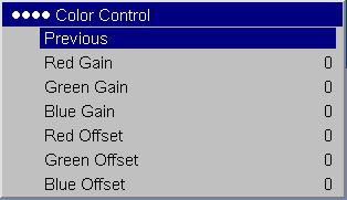 It allows you to select a color space that has been specifically tuned for the video input. When Auto is selected, the projector automatically determines the standard.