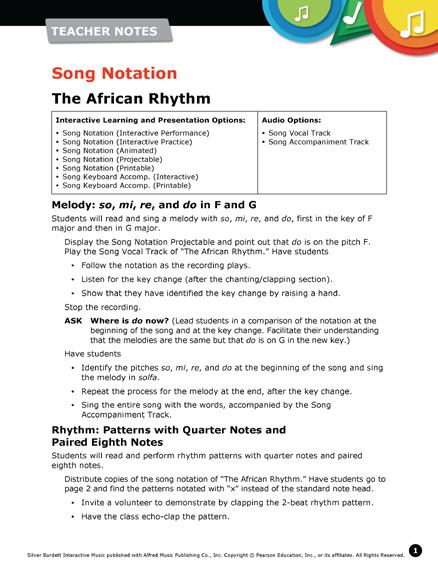 SKILL-BASED Activities teacher notes Listening Activities Build and demonstrate critical, analytical, and perceptual aural skills through Listening Activities in interactive MUSIC.