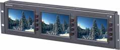 MULTIPLE LCD MONITORS LMD-7220W 2x7-inch WS LCD panel Selectable aspect ratio 16:9/4:3 PAL/NTSC input Optional SDI video decoder Rack mount capability LMD SERIES LMD-5320