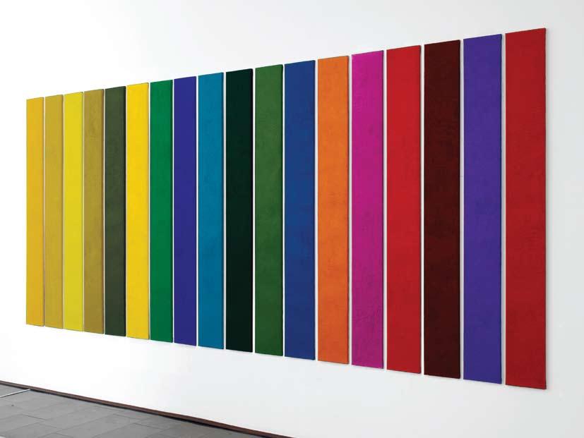 168 radovi 1994-2011 169 Dvanaest boja, 2010, akril boja na gazi i platnu, 12 panela, svaki