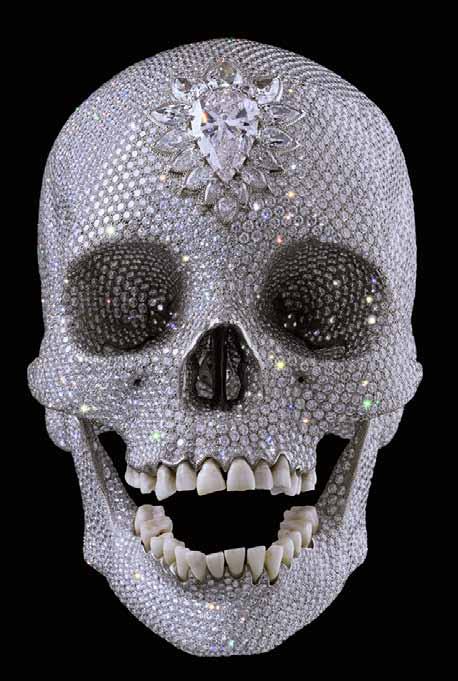 Damien Hirst s platinum skull, studded with 8,601 diamonds, is