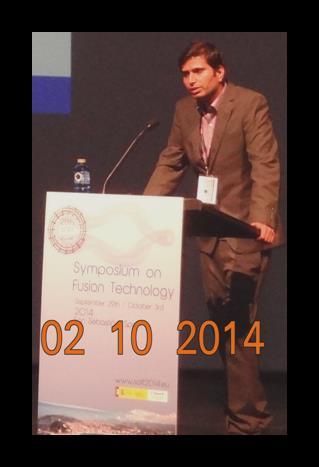 Dhiraj Bora delivering talk on Indian Fusion Technology Program Dinesh Sharma, Yuvakiran,
