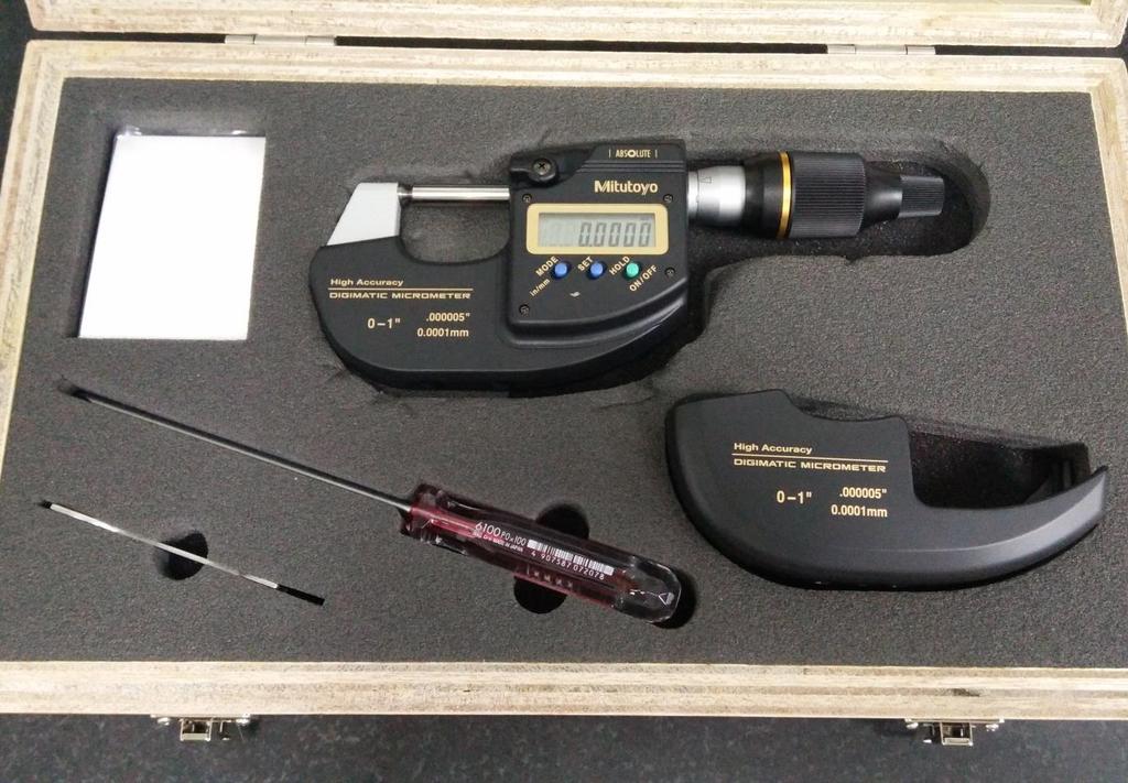 HIGH ACCURACY DIGIMATIC MICROMETER Resolution : 0.0001 mm / 0.