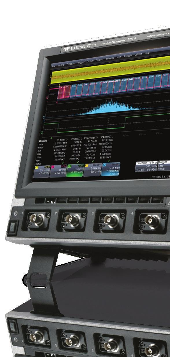 OUTSTANDING CAPABILITIES FOR EVERYDAY TESTING Teledyne LeCroy s out-of-the-box thinking about oscilloscopes provides a great form factor and no compromises.