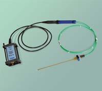 factors and a hand held x-y-z positioner for accurate probe placement.