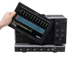The front panel and rotating/tilting display provide the optimum viewing and waveform display to