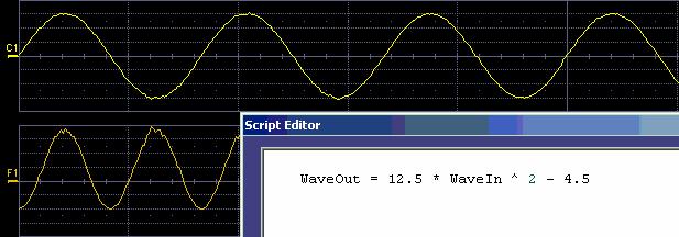Example 2: Another simple math function using VBScript Example 3 below doesn t use the input data at all.