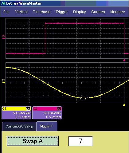 WaveRunner 6000A Series Operator's Manual Second Example PlugIn Log-Log FFT Plot A frequent requirement is to plot a frequency spectrum on two logarithmic scales.