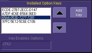 2. In the dialog area, touch the tab. 3. Touch. 4. Use the pop-up keyboard to type the key code. Touch O.K.