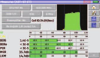 pre-echoes for DVB-T /T2 Cell ID Link margin / noise margin calculation DISEqC 1.