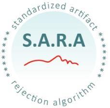 1. Standardized Artifact Rejection Algorithm (S.A.R.A) In section 1 of the QEEG-Pro report, the results of the automatic artifact rejection algorithm (S.A.R.A) are depicted. S.A.R.A. works in four steps: Epileptiform episode detection, Filtering, Detection/Rejection/Interpolation of noisy channels and Detection/Rejection of EEG-segments containing artifacts.