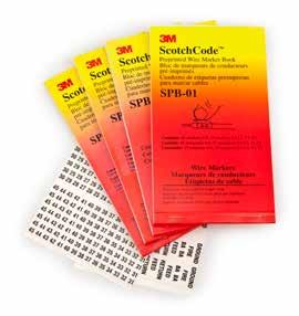 Books 3M ScotchCode Pre-Printed Wire Marker Books SPB When you need to mark wires quickly, try 3M ScotchCode Pre-Printed Wire Marker Books SPB.