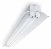 Example 3: replace 2x 58 W TLD (or 2x 49 W T5HO) Typical specs Batten, 5 ft long luminaire 5200 lm per lamp, 1040 lm/ft and 90 lm/w 10 ft summarized total tube length, 10,400 lm from lamps Looking