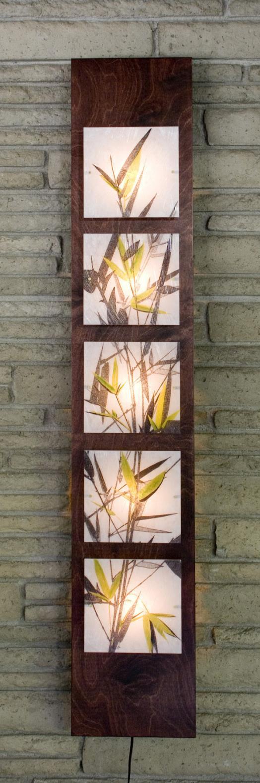 Five Panel Sconce (Vertical) Motif: Bamboo Overall Size: 60