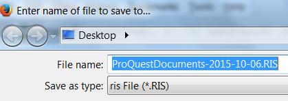 folder). 5. Open the More to import the references using RISformat.
