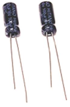 It does not matter which way around it goes. 4 SOLDER THE ELECTROLYTIC CAPACITORS The other two capacitors are electrolytic capacitors, they are both marked 100uF.