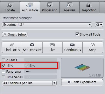 Configure at least one channel for image acquisition either by using Channels tool or Smart Setup. 3.