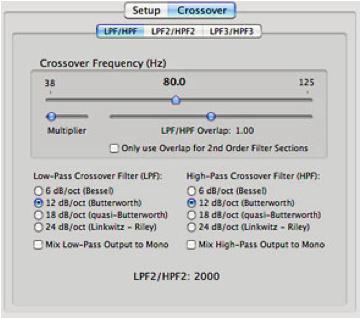 Crossover Pure Music s Crossover feature will be appreciated by users of high-end, multi-amplified audio systems.