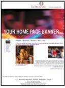Web ADVERTISING Banner on homepage 766 x 200 max at 72 dpi Single Weblink