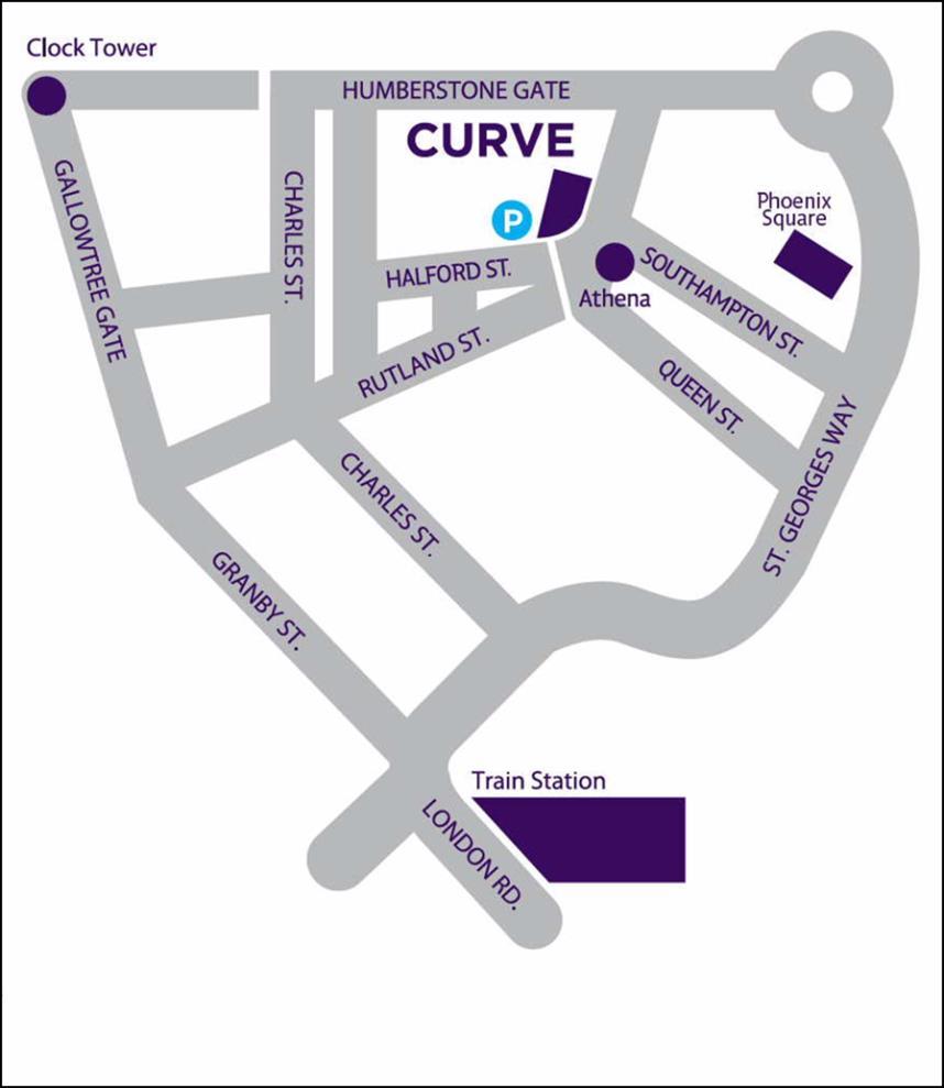 How to Find Curve Arriving by Car Southbound Leave the M1 at Junction 22 and follow signs for City Centre. Northbound Leave the M1 at Junction 21 and follow signs for City Centre.