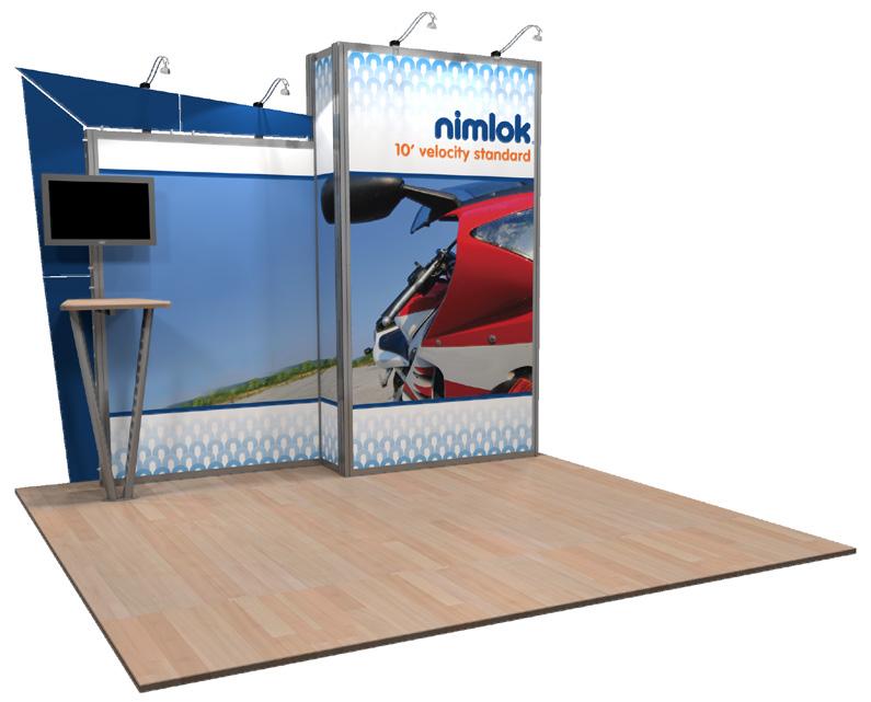 Nimlok disclaims any responsibility for redesigned exhibits it does not