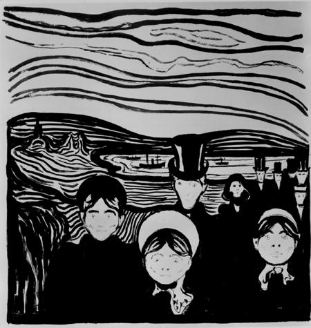17. Use the reproduction below of a lithograph by Edvard Munch to answer the question that follows. 18. Which of the following is an example of a formalist art judgment about an artwork? A.