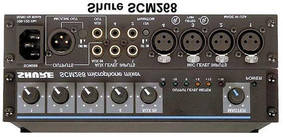 SCM268 as a line level signal which is connected to the Alesis Audio mixer.