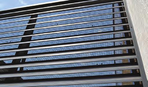 Louvreclad s Delta Series is a high-strength rollformed perforated high tensile steel louvre that ensures high security while allowing good ventilation.