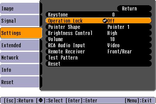 Security Functions 27 Restricting Operation (Operation Lock) Do one of the following to lock the operation buttons on the control panel. Full lock All of the buttons on the control panel are locked.
