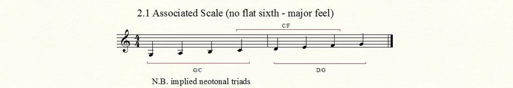 A. The neo-tonal triad May described on the analogy of