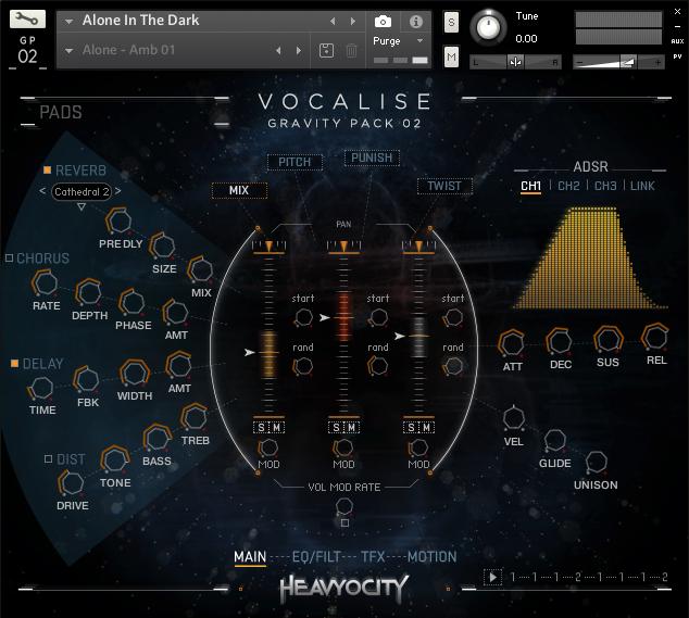 3 Common Interface Controls Every instrument in the GP02: VOCALISE library shares a similar interface layout. 3.1 Navigation 1 An Instrument from the GP02: VOCALISE library.