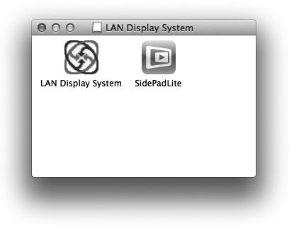 Advanced display utilities (continued) When using Mac OS X 1. Copy LAN Display System_v300.dmg contained in the TOOLS folder of CD-ROM to the hard disk of your computer. 2.