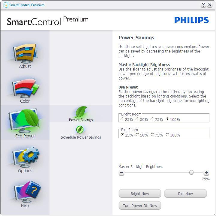 When Entertainment is set, SmartContrast and SmartResponse are enabled.