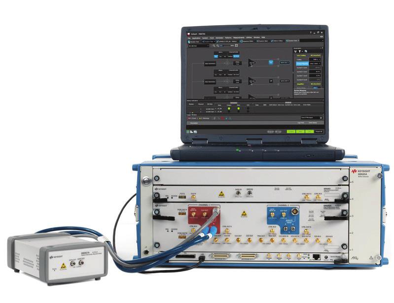 electrical signal and stress generation; an electro-optical converter that modulates the optical signal and a digital sampling oscilloscope which is required for calibration of the stressed eye.