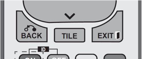 4-8. Setting the Picture ID (2/2) 11. Press the ID On (Red) button 2 If you press the left/right buttons or press on the remote control.