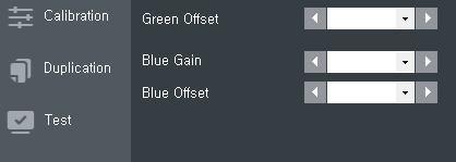 wall, You should not change R/G/B offset value. It may cause side effects to the whole color level.
