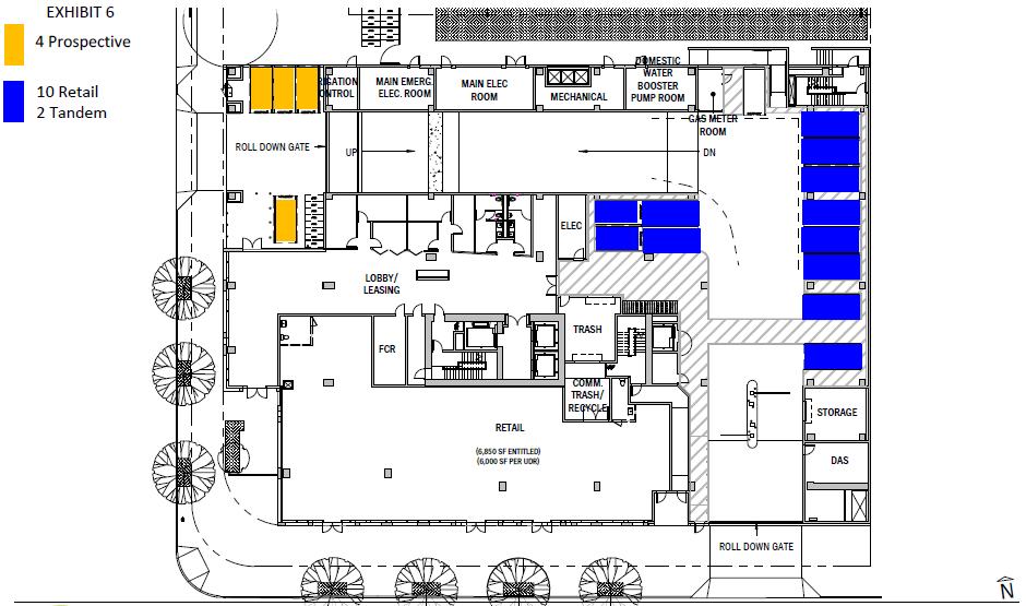 6245 WILSHIRE Site Plan Ground Floor Uses and Parking Divisible Residents Only Crescent Heights Boulevard RETAIL 5,780 SF (Divisible) Lobby/Leasing Center Area Retail 3,748 SF 6,000 SF Wilshire