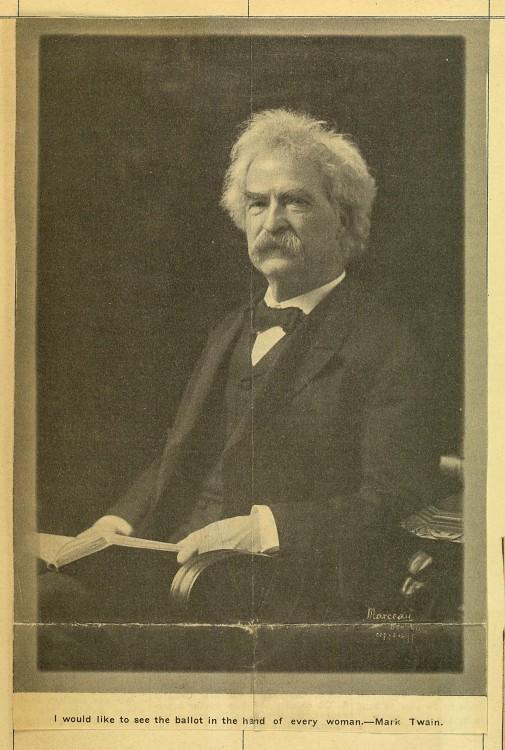 possess in either a small way or a large way. Samuel Clemens (Mark Twain), photomechanical print.