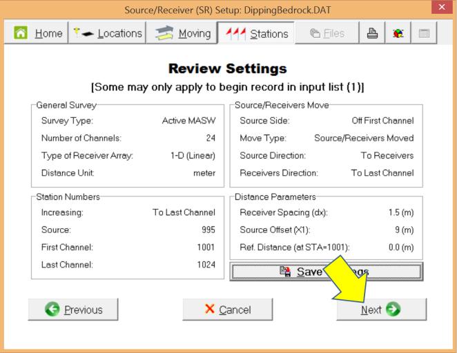 4.3 Specification of Input Records and Running Setup Click "Run" to launch the SR setup process.